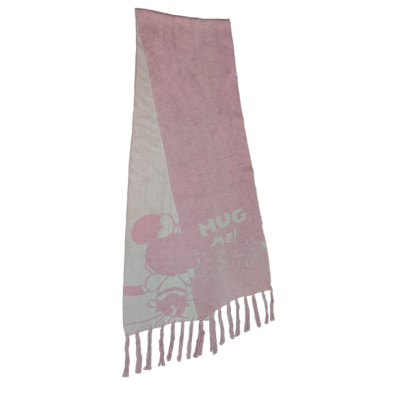 Disney Co-branded Mickey Mouse Pattern Acrylic Women Scarfs